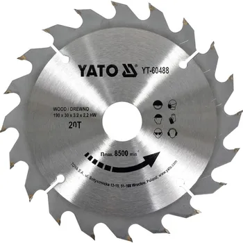 Pilový kotouč Kotouč na dřevo 190 x 30 mm 20z Yato YT-60488