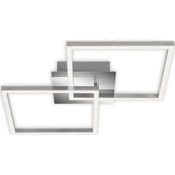 BRILONER LED stropní svítidlo, 62 cm, 2300 LM, 22 W, hliník-chrom - BRILO BRILO 3210-018