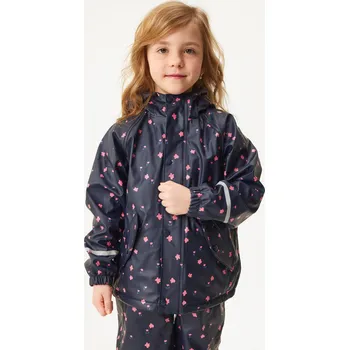 Oblečení a móda unuo Dětská nepromokavá bunda s fleecem, Květiny Velikost: 128/134