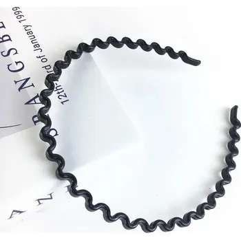 Čelenka Lesklá černá pánská čelenka do vlasů | doplněk do vlasů - 12