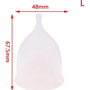 Menstruační kalíšek Menstruační kalíšek pro ženy skládací | menstruační pomůcka, dámská hygiena - jasné L