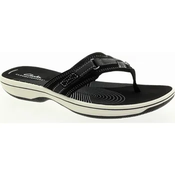 Dámské žabky CLARKS Dámské textilní žabky černé 26129294-BLACK-355 Velikost 41