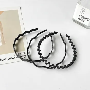 Čelenka Lesklá černá pánská čelenka do vlasů | doplněk do vlasů - 15 3ks