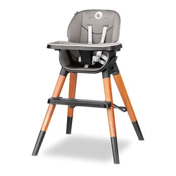 Dětský pokoj LIONELO Jídelní židlička Mona Black Onyx 4v1