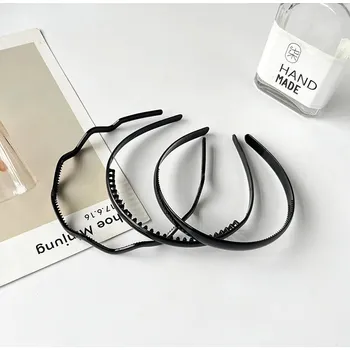 Čelenka Lesklá černá pánská čelenka do vlasů | doplněk do vlasů - 28 3ks