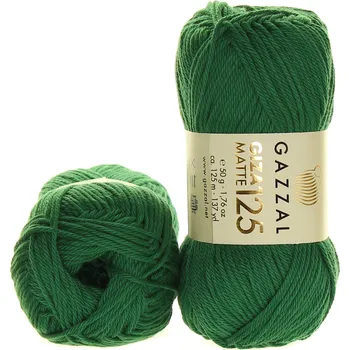 Příze Gazzal Giza Matte 125 5561 lesní zelená