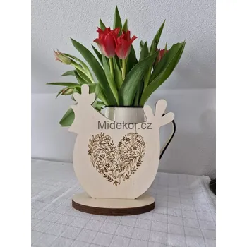 Velikonoční dekorace Dřevěná slepička "15 cm"