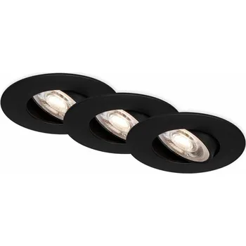 Bodové svítidlo BRILONER LED vestavné svítidlo 4,4 cm 3x 4,9W 480lm černá - BRILONER BRI 7602035