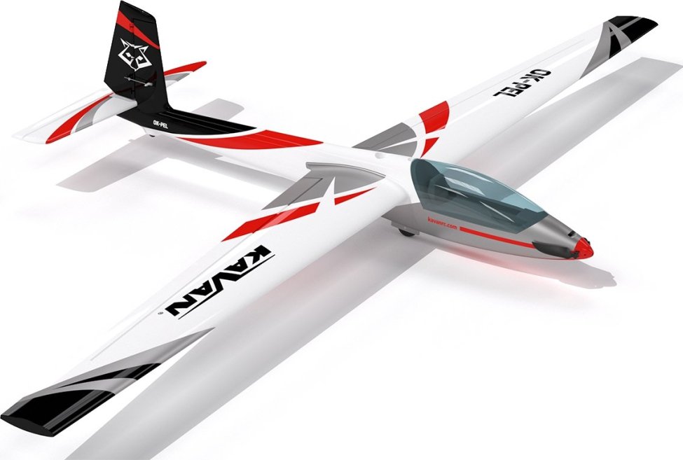 Kavan RC větroň, KAVAN Swift S-1 2400mm ARF - červená (KAV02.8083)