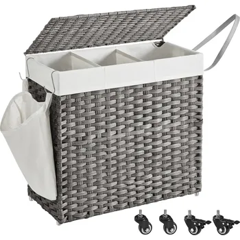 Koš na prádlo Paradox Ratanový koš na prádlo ASTRA 140L / Černá