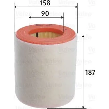 Filtr do auta Vzduchový filtr VALEO 585763