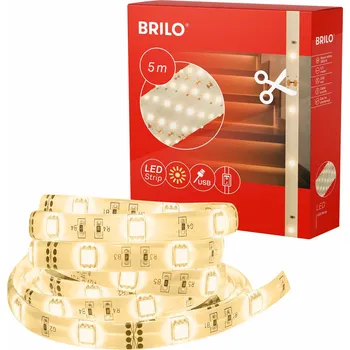 LED páska BRILONER LED pásek, 500 cm, USB, 4W, 500lm, bílé - BRILO BRILO 2316150