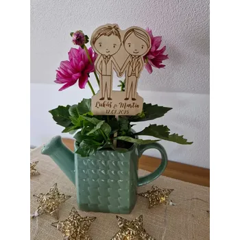 Svatební dekorace Dřevěný zápich ON+ON