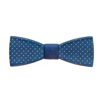 Dřevěný motýlek Navy Speckle s doživotní zárukou a možnosti výměny či vrácení do 30 dnů zdarma - mbt153