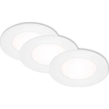Bodové svítidlo BRILONER AKCE - 3ks sada LED vestavná svítidla pr. 8,6 cm 3x 3W bílé - BRILONER BRI 7125-436