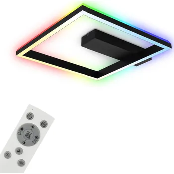 BRILONER RGB CCT LED stropní svítidlo, 57cm, 20 W, 1800 lm, černá - BRILO BRILO 3736-015
