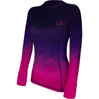 Dámské tričko WAMU® ČR Dámské funkční tričko dlouhým rukávem WAMU Mozaika fialová Velikost: 46