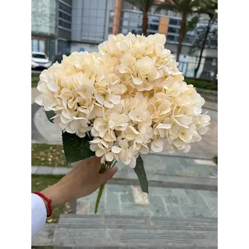 umělá květina Umělá kytice hortenzie pro dekorace | umělé květiny, svatební kytice - Šampaňské