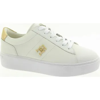 Dámské tenisky Tommy Hilfiger Dámské kožené tenisky FW0FW08648 YBS 845 bílé 38