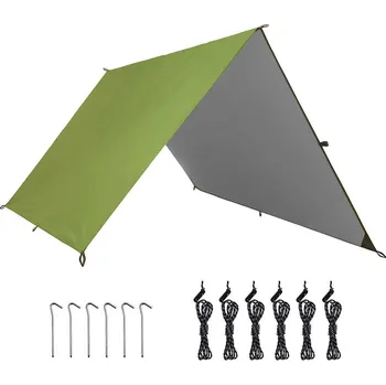 Bivak TIMELESS TOOLS Nepromokavá plachta 3x3 m ZELENÁ|ŠEDÁ