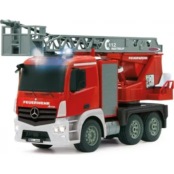 RC model auta JAMARA Merecedes-Benz Antos FIRE TRUCK 4WD, 1:20, funkční stříkačka a žebřík, zvuk, LED, RTR