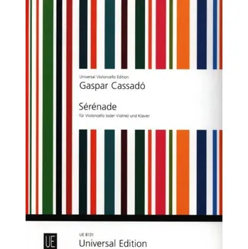 Gaspar Cassadó: Serenade (noty na violoncello, klavír)