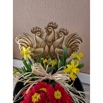 Velikonoční dekorace Kohouti