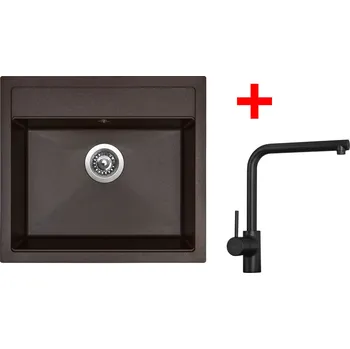 Sinks SOLO 560 Marone + ELKA Černá matná G23993