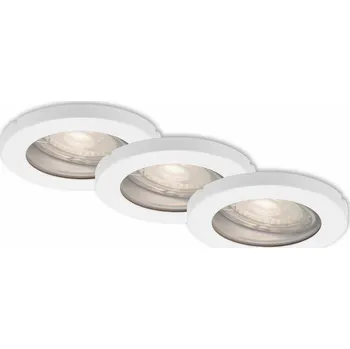 Bodové svítidlo BRILONER 3ks sada LED vestavné svítidlo, pr. 8,5 cm, 5 W, bílé - BRILONER BRI 7181-036