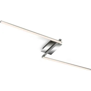 BRILONER LED stropní svítidlo, 143,6 cm, 12 W, hliník-chrom - BRILO BRILO 3500-018