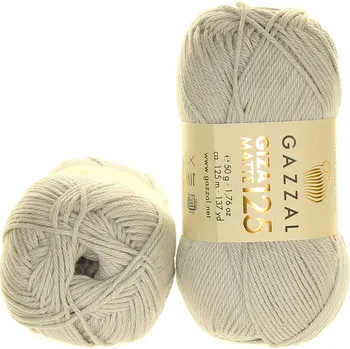 Příze Gazzal Giza Matte 125 5556 světle šedá