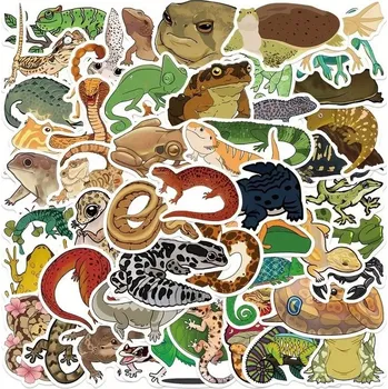 samolepka Samolepky s ještěrkou a žabičkou