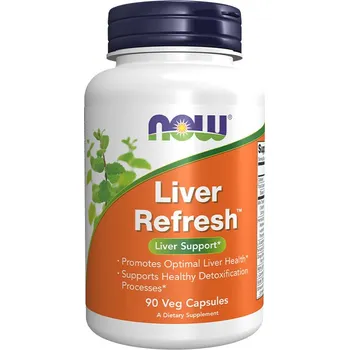 Fitness strava Now Foods Liver Refresh podpora jater 90 rostlinných kapslí