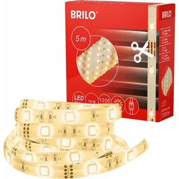 LED páska BRILONER LED pásek 500 cm 16W 1080lm bílé - BRILO BRILO 2261-150P