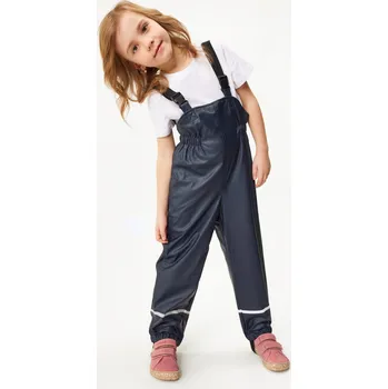 Chlapecké kalhoty unuo Dětské nepromokavé kalhoty s fleecem, Tm. Modročerná Velikost: 98/104