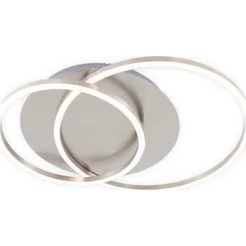 BRILONER LED stropní svítidlo, 51,5 cm, 3200 LM, 40 W, matný nikl - BRILO BRILO 3228-012