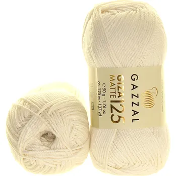 Příze Gazzal Giza Matte 125 5551 smetanová