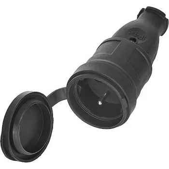 Elektrická zásuvka Venkovní zásuvka s krytem, 16 A, IP44 - GEKO