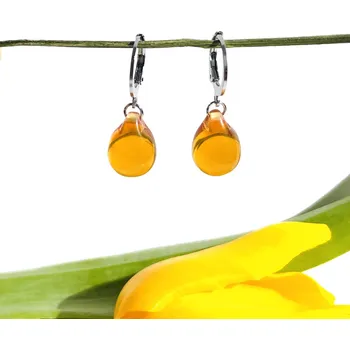 Náušnice Šperk z pravého českého skla - Náušnice ve vůni narcisů