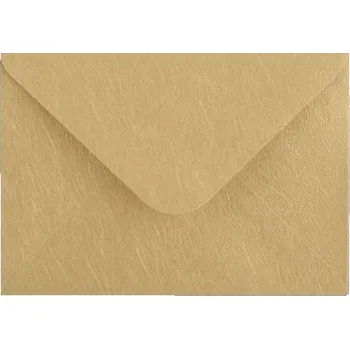 Obálka Obálka C6 11,2x15,8 cm metalická s ražbou, zlatá<br />
