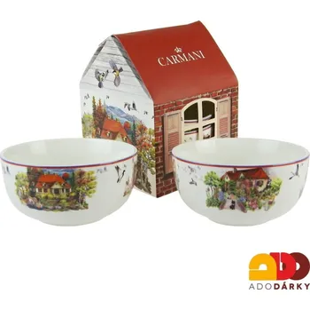 Sada dvou misek venkov - var. II. 13 cm (Sada porcelánových misek)