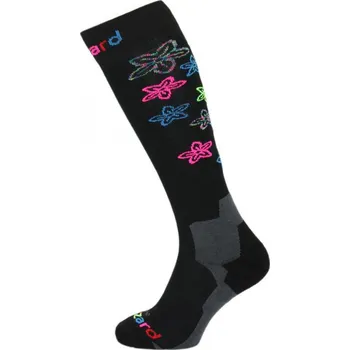Dámské termoprádlo Blizzard Viva Flowers ski socks black/flowers 180125 25/26
