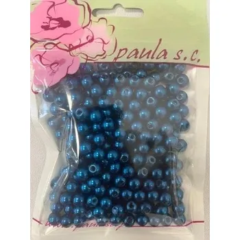 Dětské navlékací korálky Korálky 8mm tmavě modré plastové 50 g