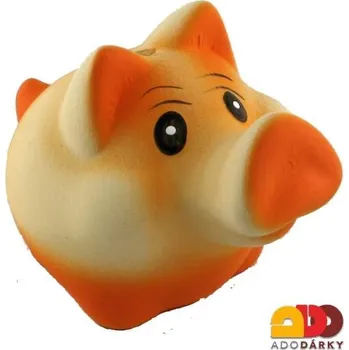 Pokladnička Pokladnička prase malé tmavší žluté 17 cm (Velký čumák - žluté)