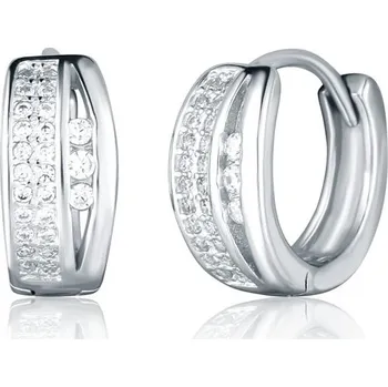 Náušnice Náušnice JVD SVLE2529XJ6BI00 stříbrné