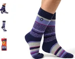 HEAT HOLDERS ponožky ORIGINAL dámské STRIPE PROVENCE INDIGO 37-42 Černá