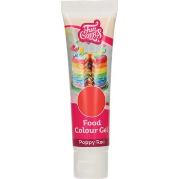 Potravinářské barvivo FunCakes Gelová barva Poppy Red 30g