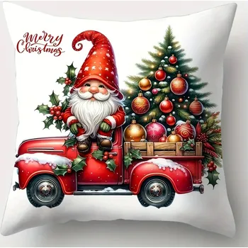 Povlak na dekorativní polštářek Vánoční povlak na polštář 45x45 cm | vánoční povlak, dekorativní polštář - TA02