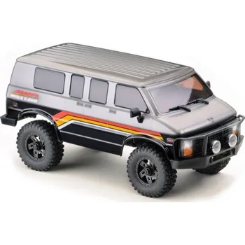 RC model auta Absima Absima Mini Crawler CR-18 EVO Rock Van 1:18 RTR - šedo-černý