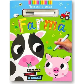 interaktivní kniha Svojtka Farma Nakresli a smaž
